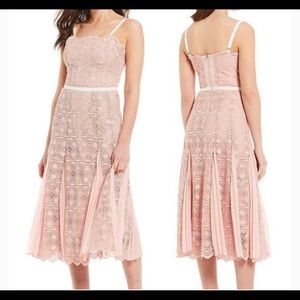 Gianni Bini Mae Lace Chiffon Midi Dress